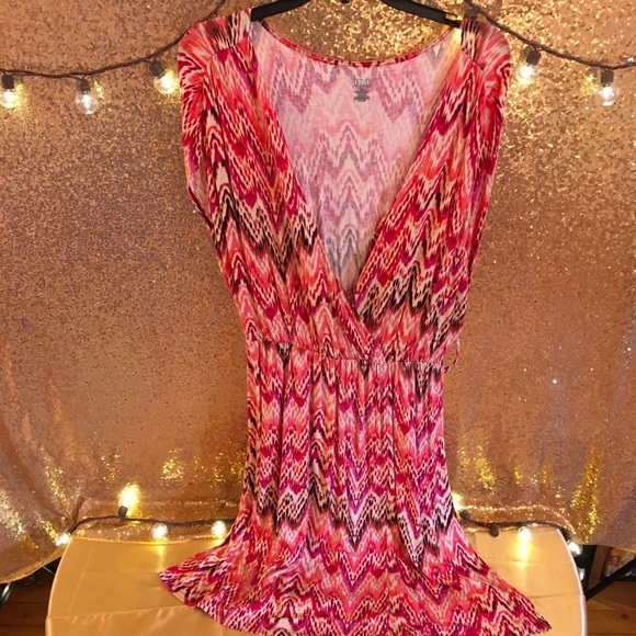 a.n.a Dresses & Skirts - A.N.A. Coral Southwest Pattern Dress